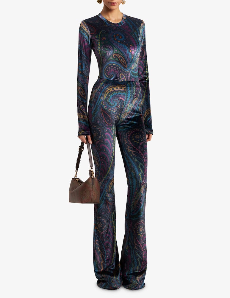 ETRO Top in ciniglia con stampa paisley - immagine 2 ETRO Top in ciniglia con stampa paisley - immagine 2