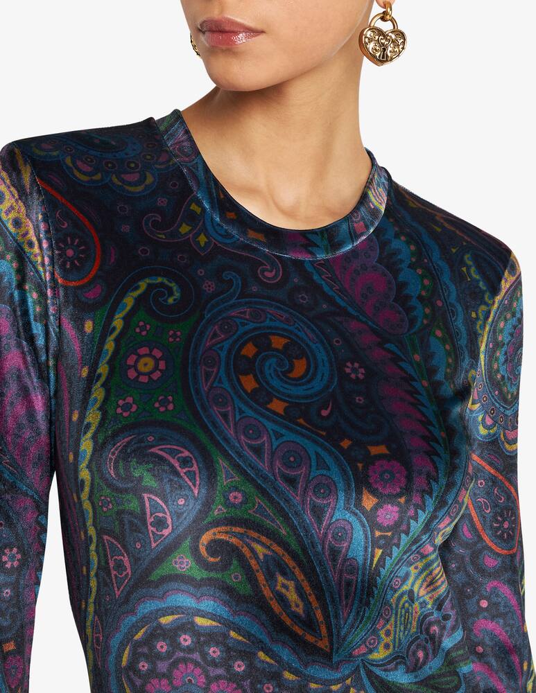 rinascente ETRO Chenille top with paisley print