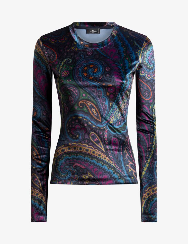 rinascente ETRO Chenille top with paisley print