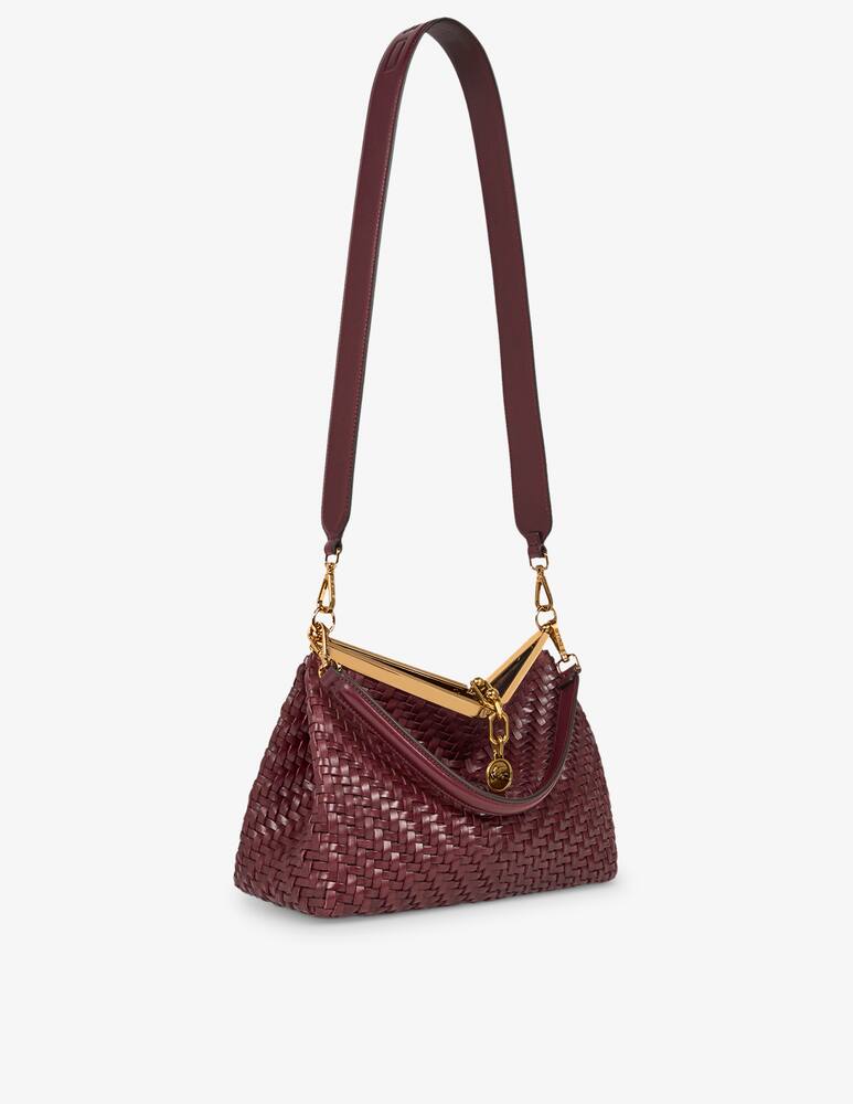 rinascente ETRO Medium woven leather Vela bag