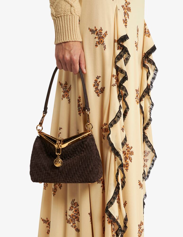 rinascente ETRO Borsa s in pelle intrecciata Vela