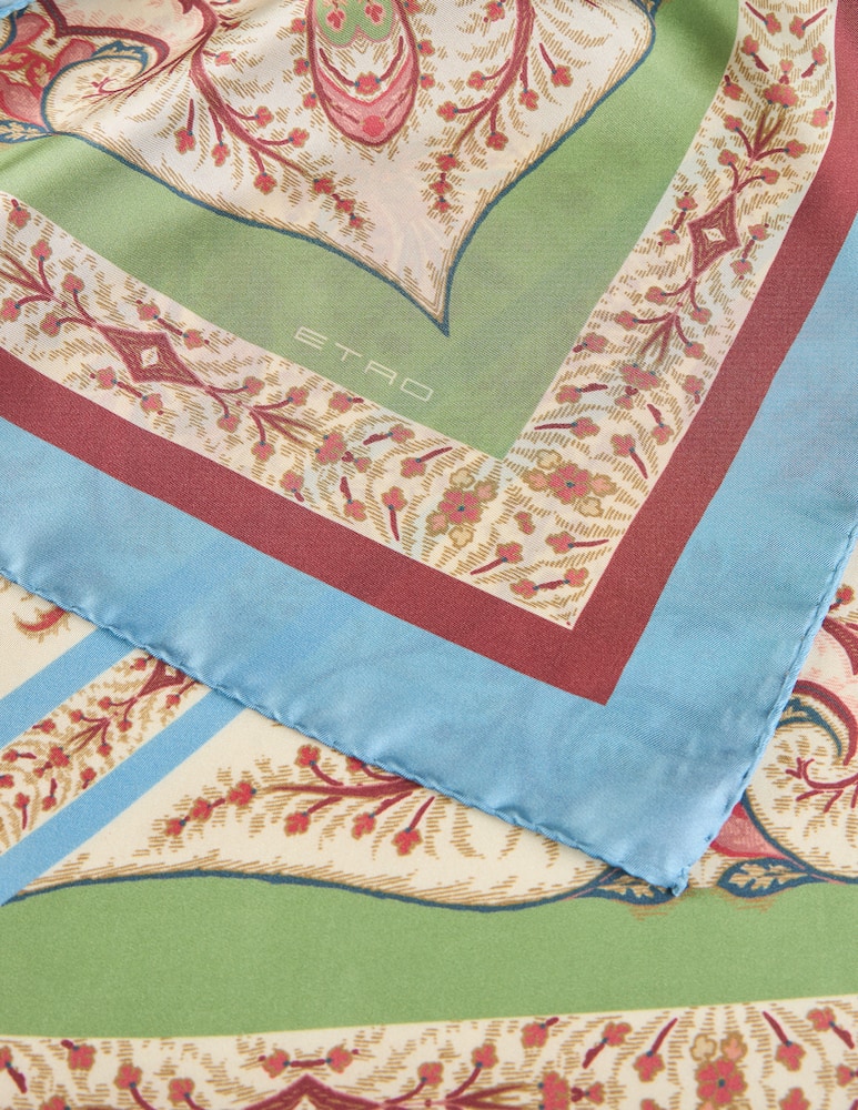 rinascente ETRO Silk scarf with placed print