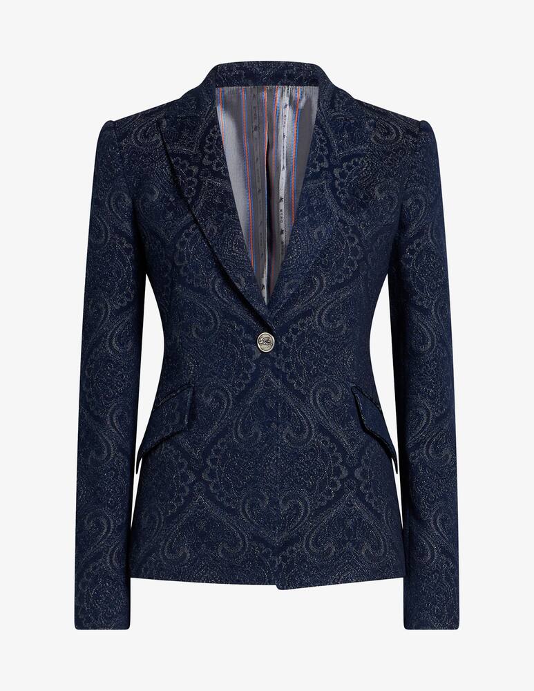 rinascente ETRO Denim jacquard jacket