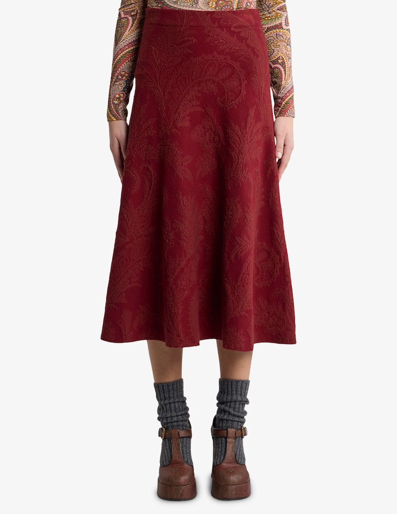 rinascente ETRO Floral paisley jacquard midi skirt