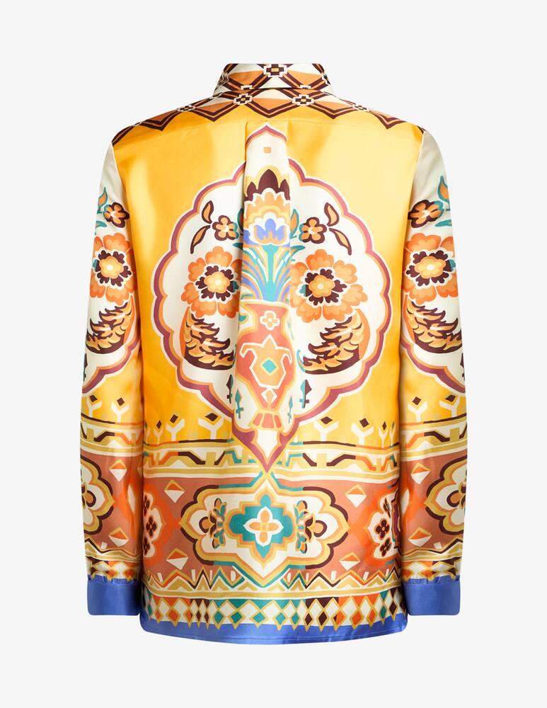 rinascente ETRO Silk shirt with placed print