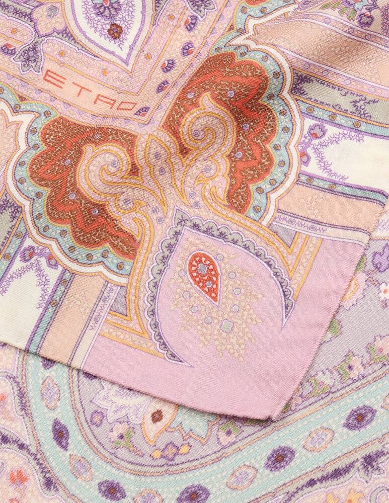 rinascente ETRO Wool and silk shawl with placed print