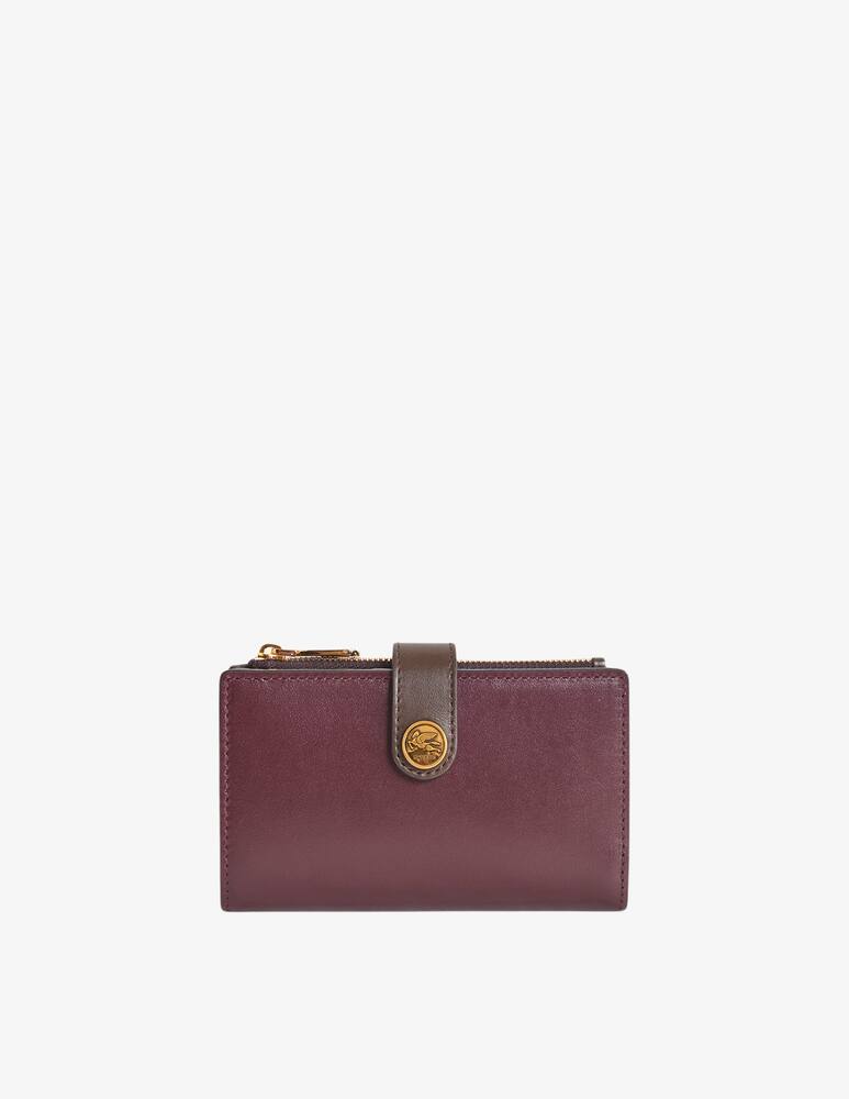 rinascente ETRO Leather wallet with strap