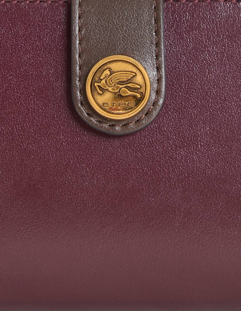 rinascente ETRO Leather wallet with strap