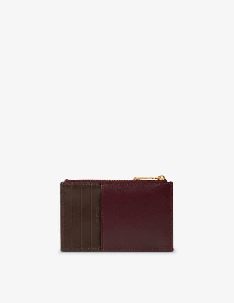 ETRO Leather card holder with pegaso button - picture 2 ETRO Leather card holder with pegaso button - picture 2