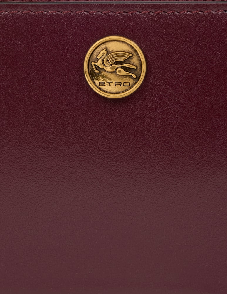ETRO Leather card holder with pegaso button - picture 3 ETRO Leather card holder with pegaso button - picture 3