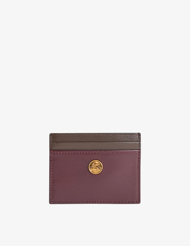 ETRO Two-Tone leather card holder - picture 1 ETRO Two-Tone leather card holder - picture 1