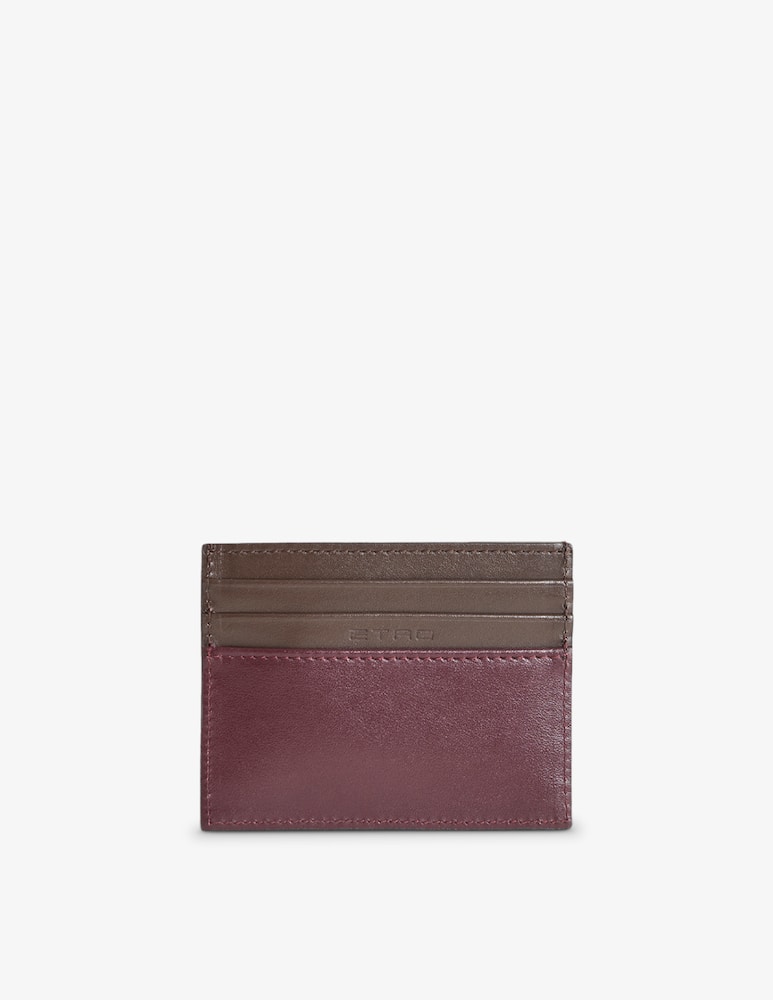 ETRO Two-Tone leather card holder - picture 2 ETRO Two-Tone leather card holder - picture 2