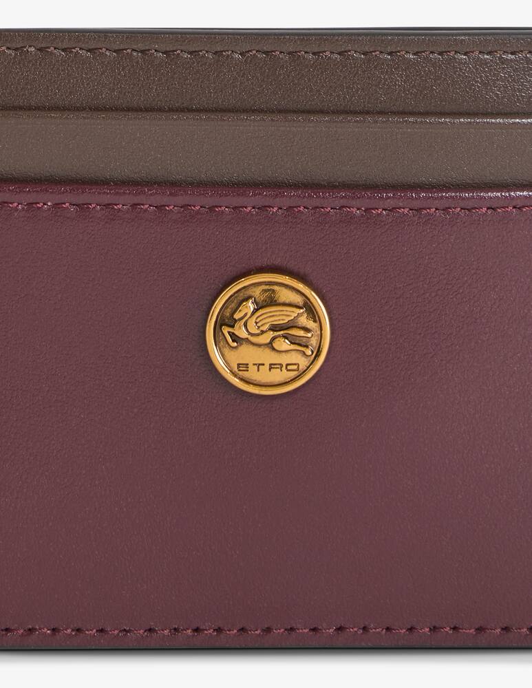 rinascente ETRO Porta carte in pelle bicolore