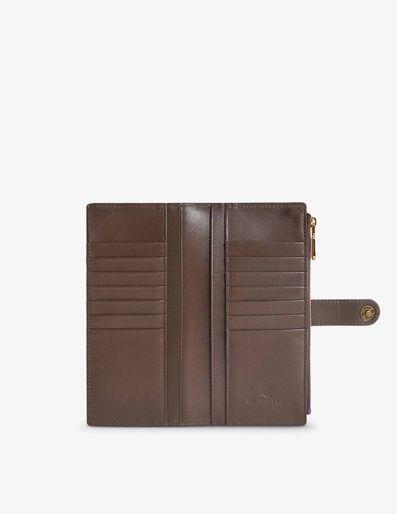 ETRO Leather wallet with pegaso button - picture 2 ETRO Leather wallet with pegaso button - picture 2