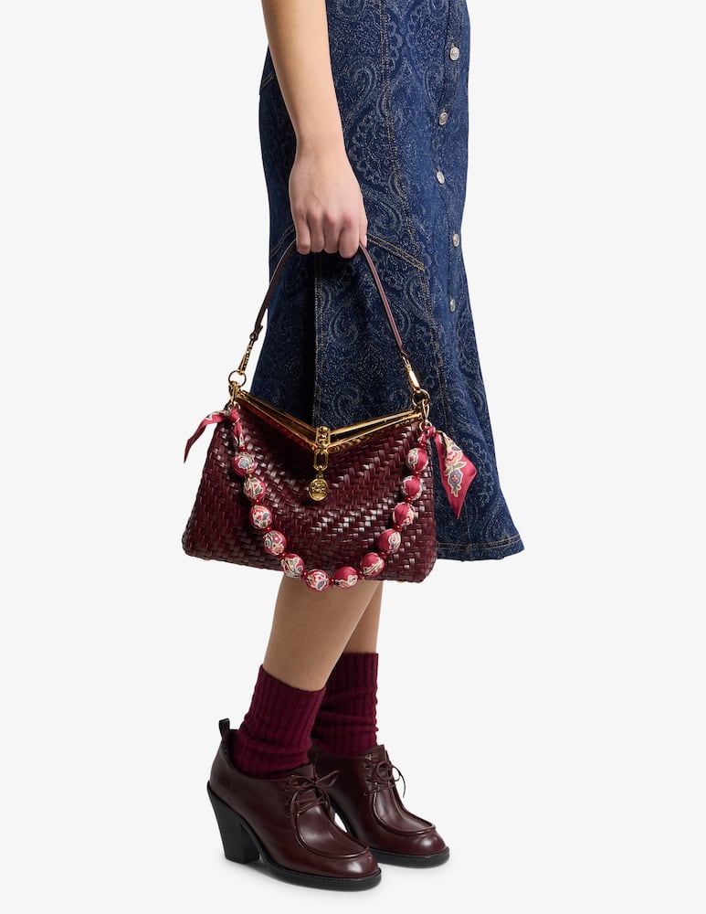 rinascente ETRO Handle with printed fabric spheres and beads