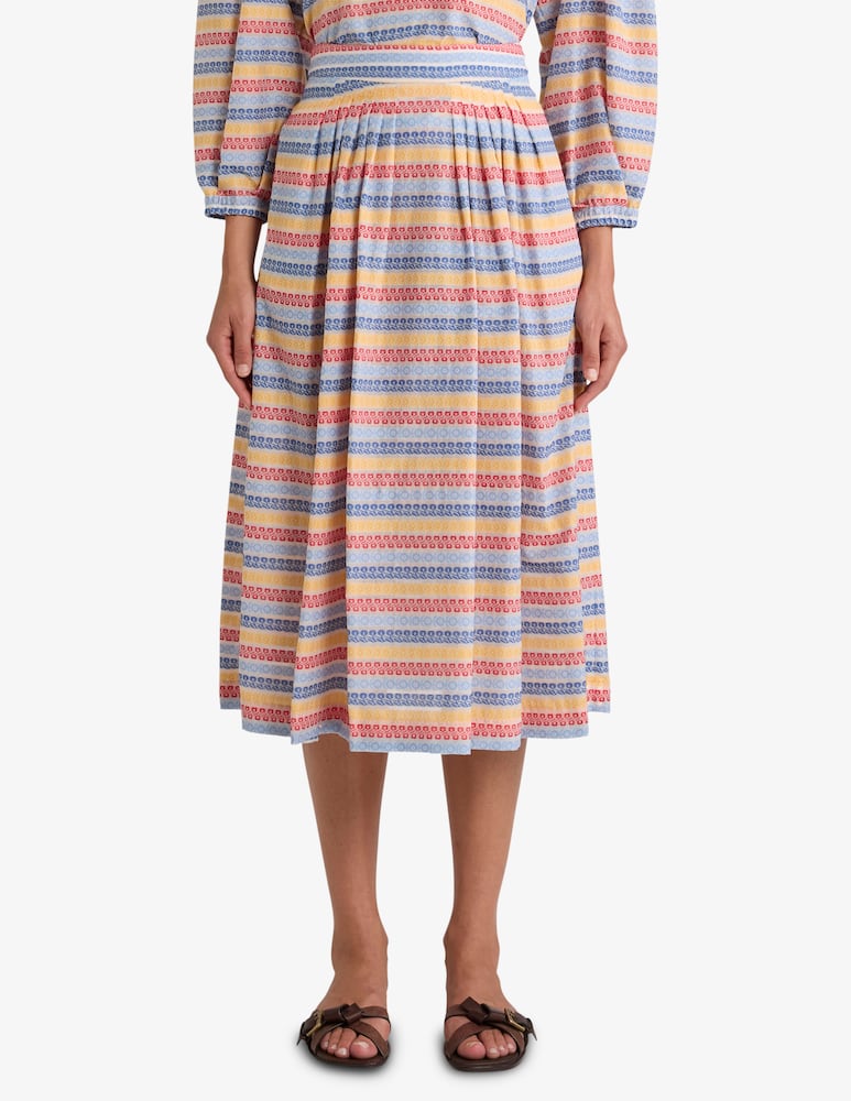 rinascente ETRO Cotton-Blend jacquard midi skirt