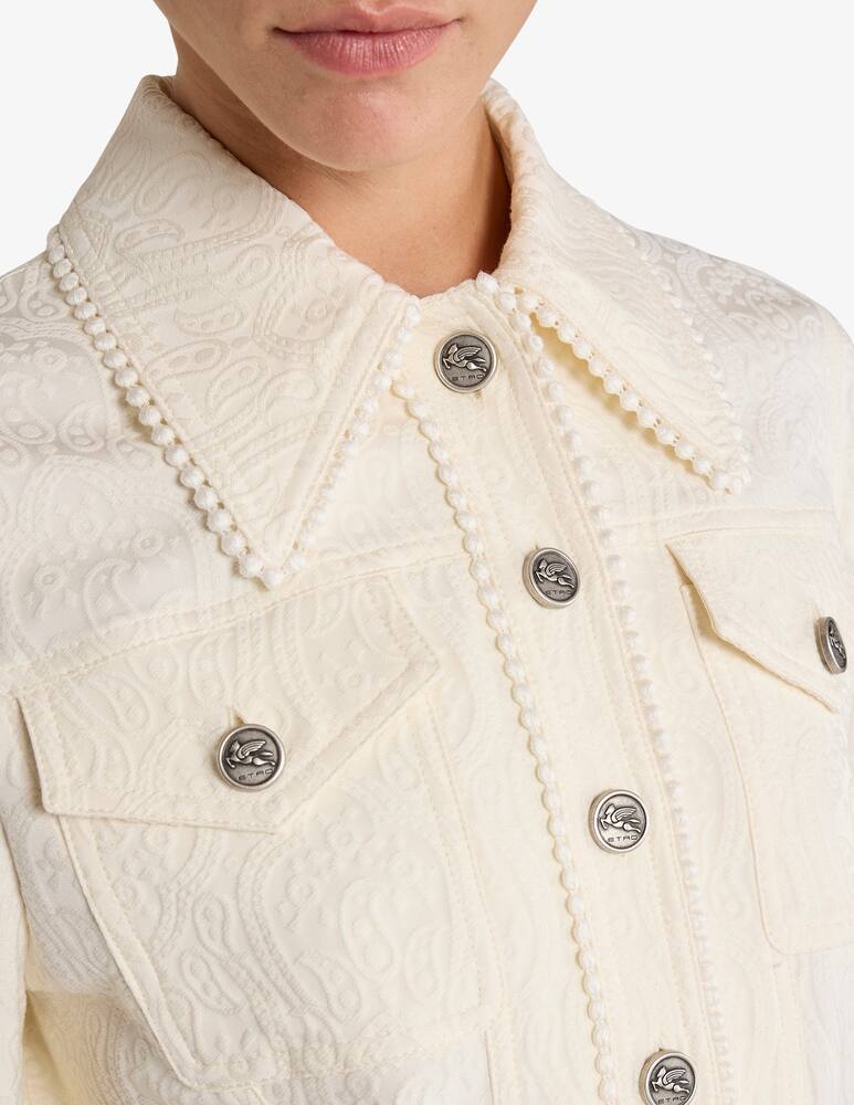 rinascente ETRO Cropped paisley jacquard jacket