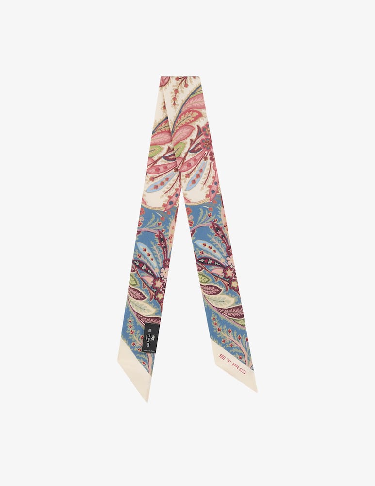 rinascente ETRO Silk paisleyina with placed print