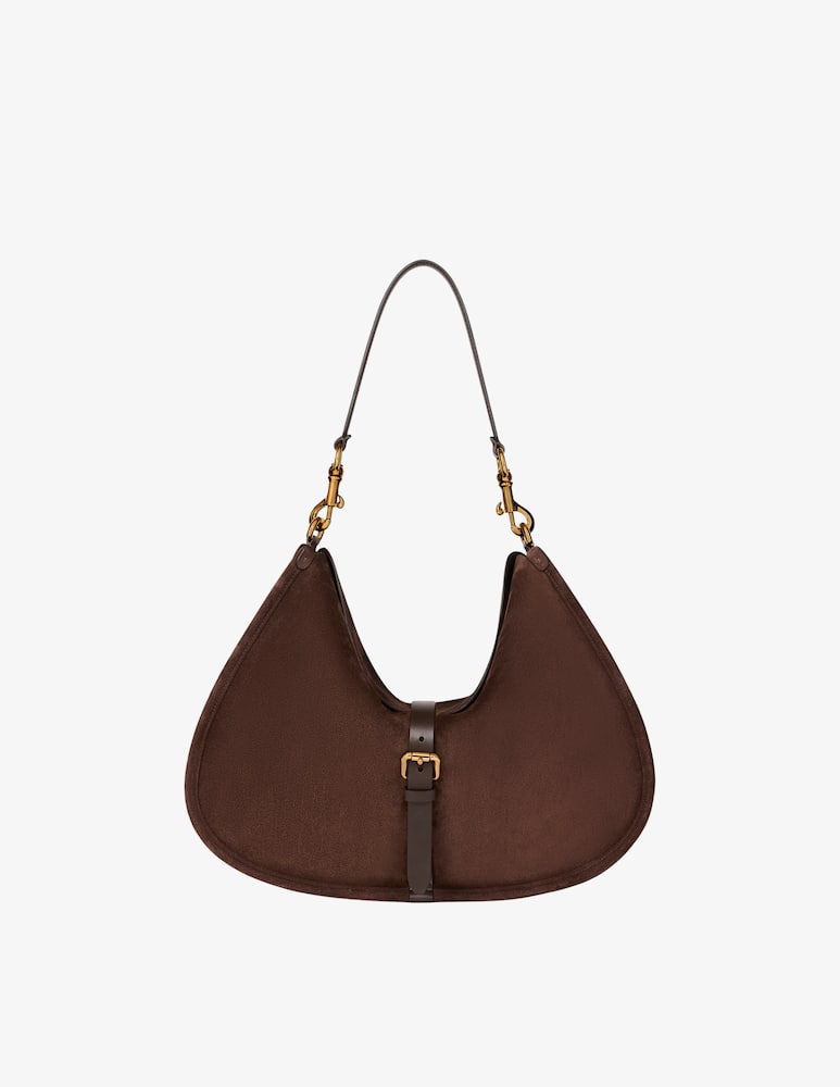 rinascente ETRO Maxi suede Pony bag