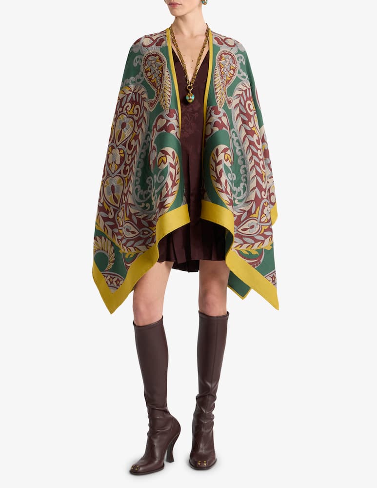 rinascente ETRO Mantella in misto lana con motivo paisley