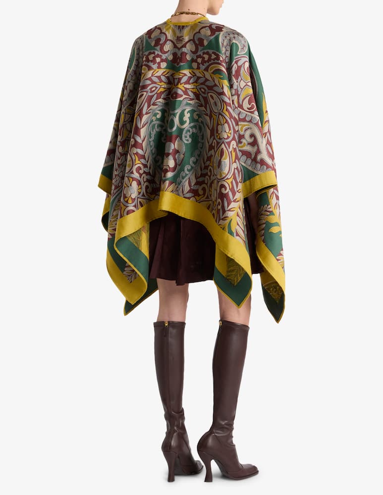 rinascente ETRO Mantella in misto lana con motivo paisley