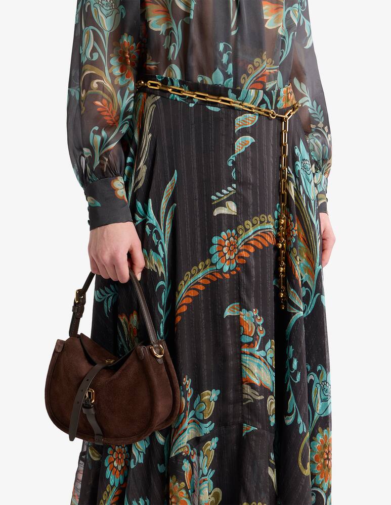 rinascente ETRO Small suede Pony bag