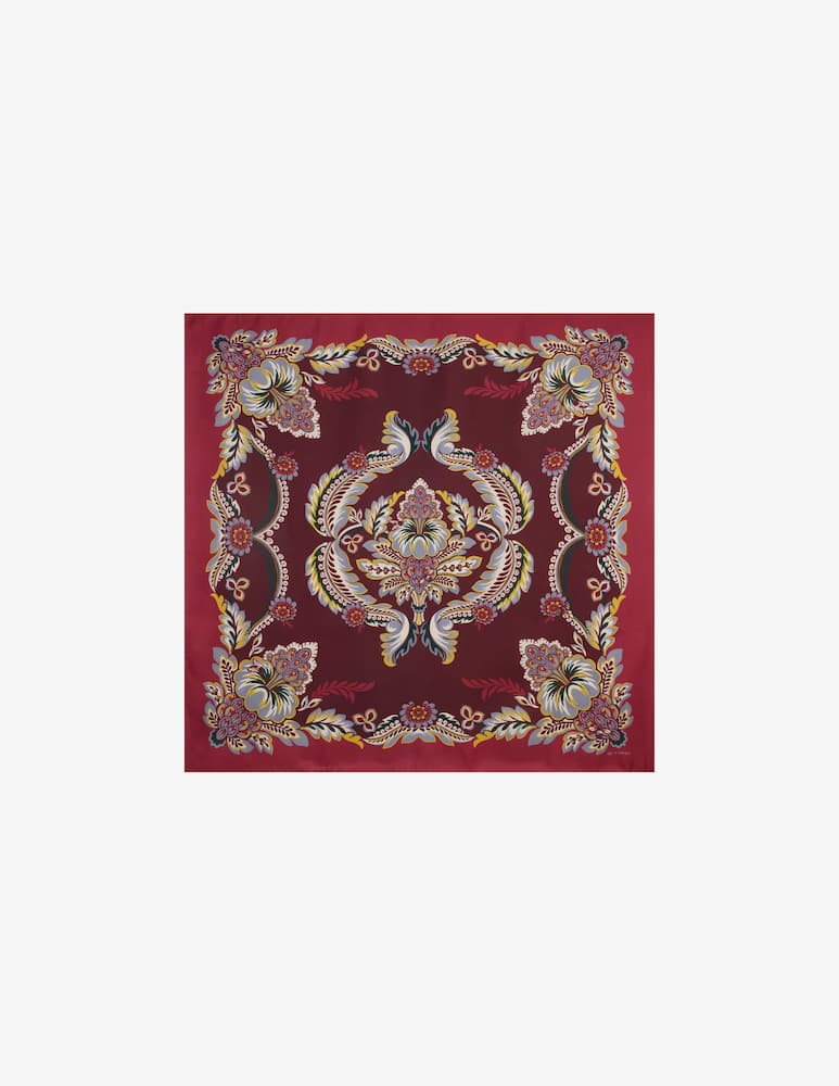 rinascente ETRO Foulard in seta con motivo fiori e api
