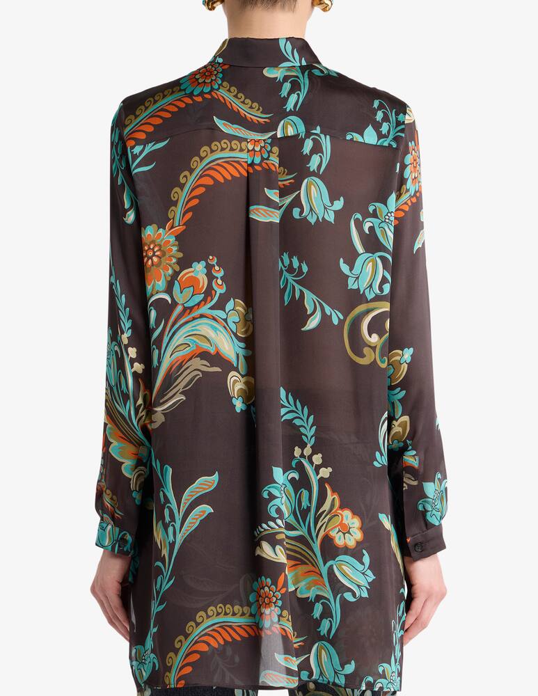 rinascente ETRO Long shirt with daffodil motif