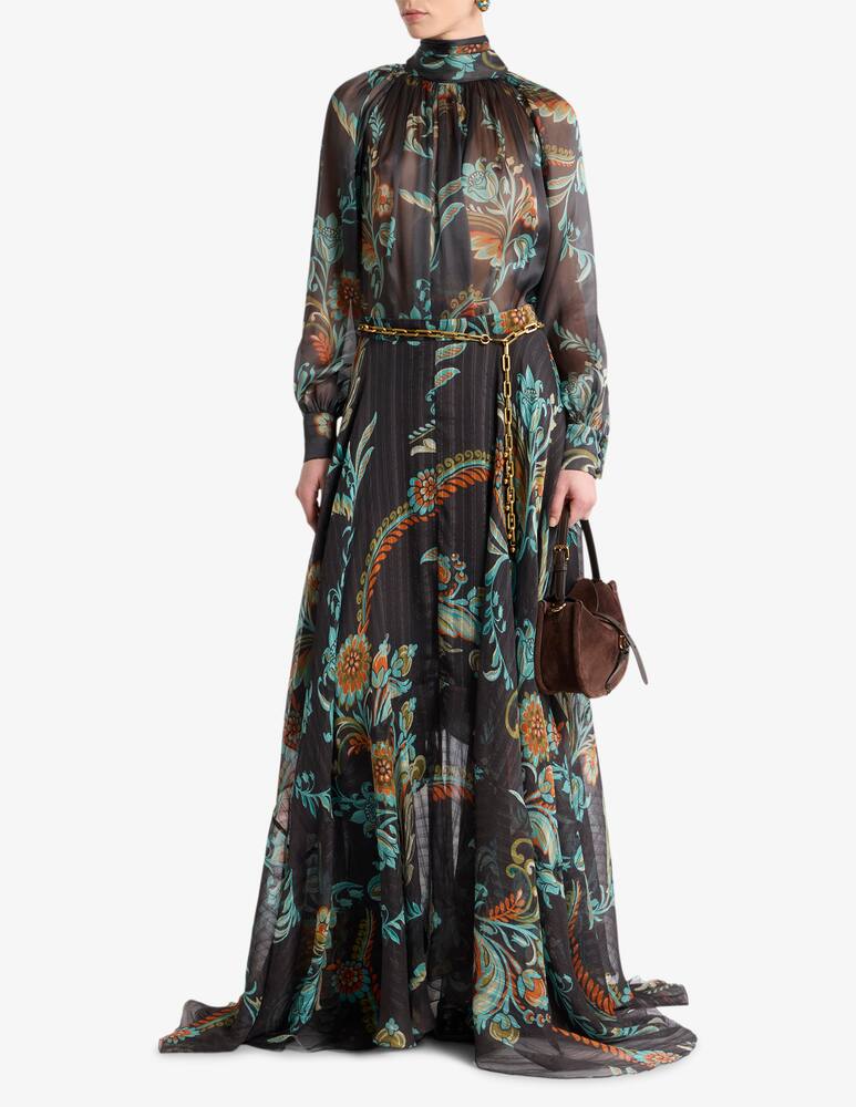 rinascente ETRO Blusa in seta con motivo narcisi