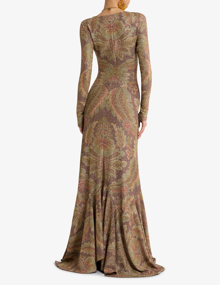 rinascente ETRO Long jersey dress with floral motif