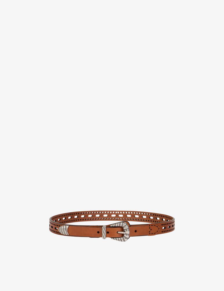 ETRO Cintura in pelle con dettagli traforati - immagine 1 ETRO Cintura in pelle con dettagli traforati - immagine 1