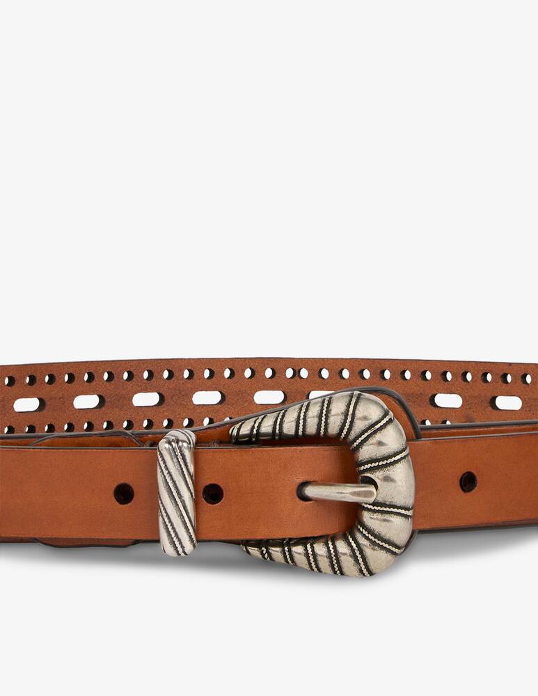 rinascente ETRO Cintura in pelle con dettagli traforati