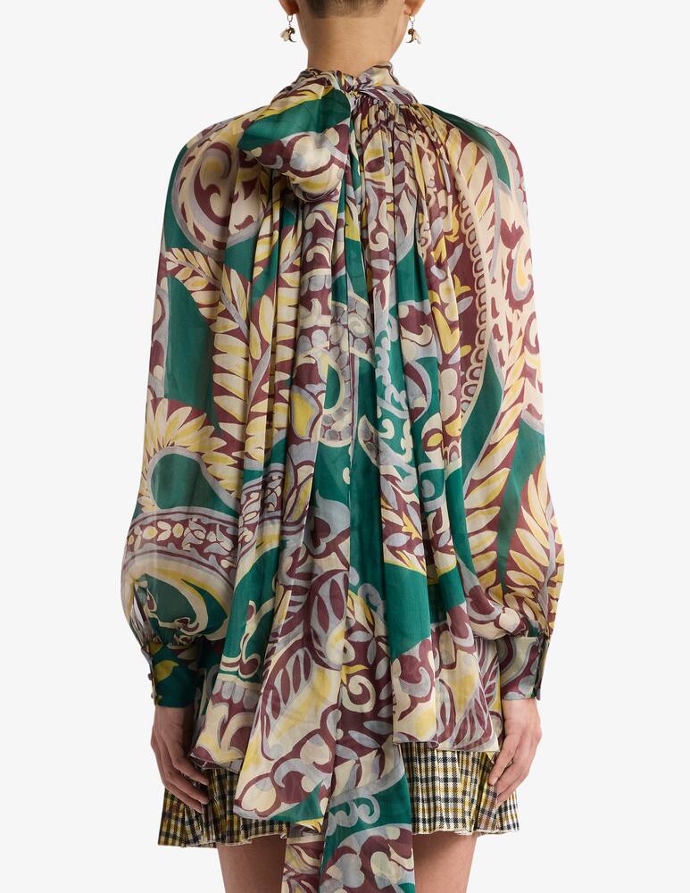 rinascente ETRO Blusa in seta con foulard