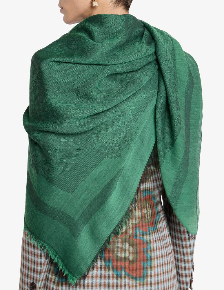 rinascente ETRO Scialle jacquard in misto lana con motivo paisley