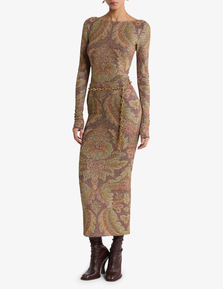 ETRO Jersey midi skirt with floral motif - picture 2 ETRO Jersey midi skirt with floral motif - picture 2