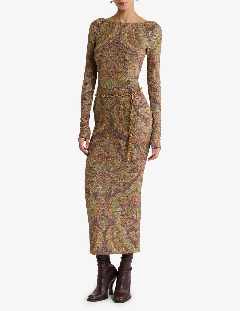 rinascente ETRO Jersey midi skirt with floral motif