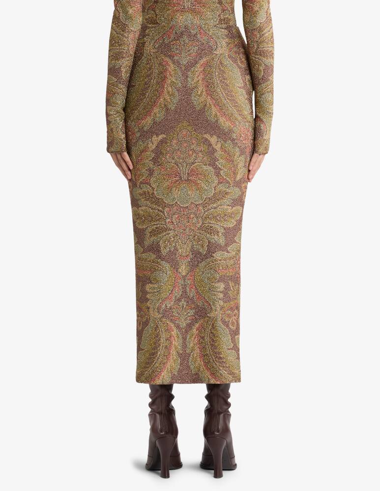 rinascente ETRO Jersey midi skirt with floral motif