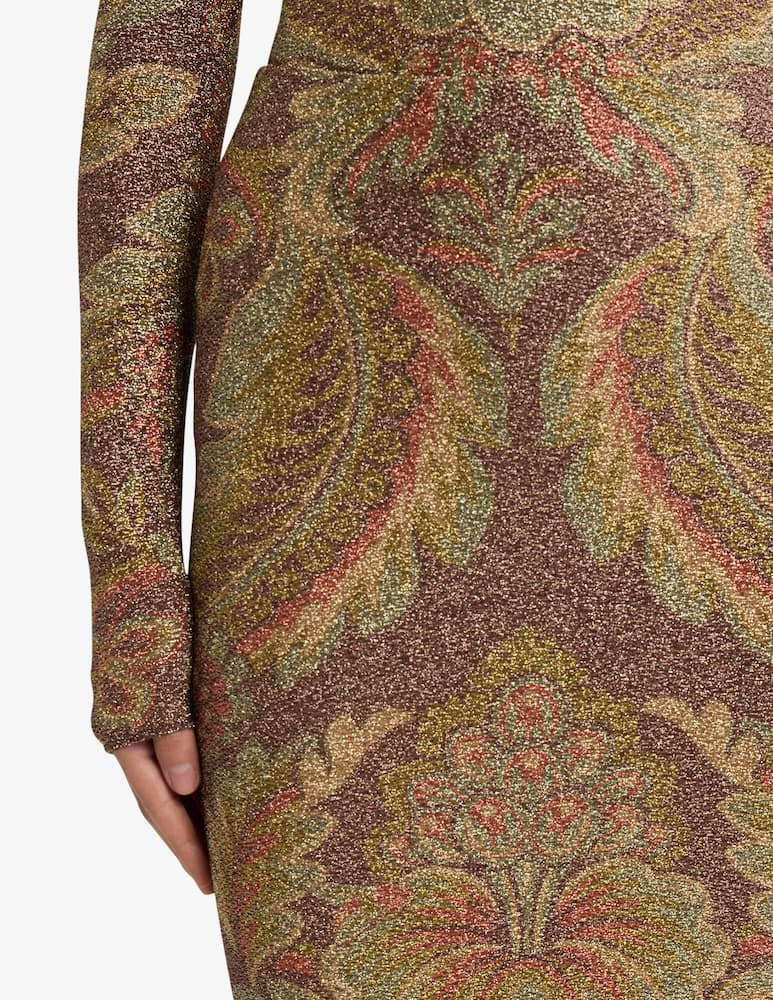 ETRO Jersey midi skirt with floral motif - picture 4 ETRO Jersey midi skirt with floral motif - picture 4