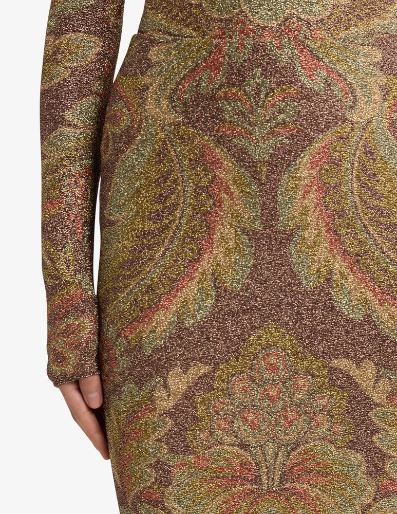 rinascente ETRO Jersey midi skirt with floral motif