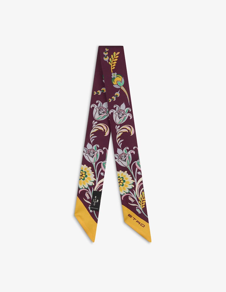 rinascente ETRO Paisleyna in seta con motivo narcisi