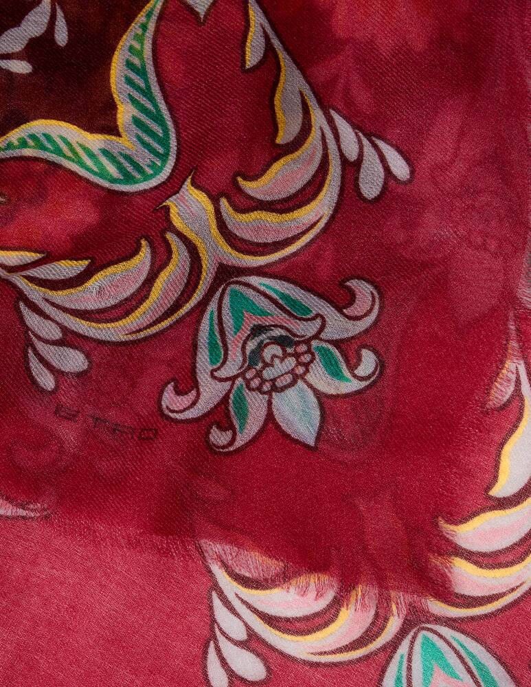 rinascente ETRO Scialle in misto cashmere con motivo narcisi