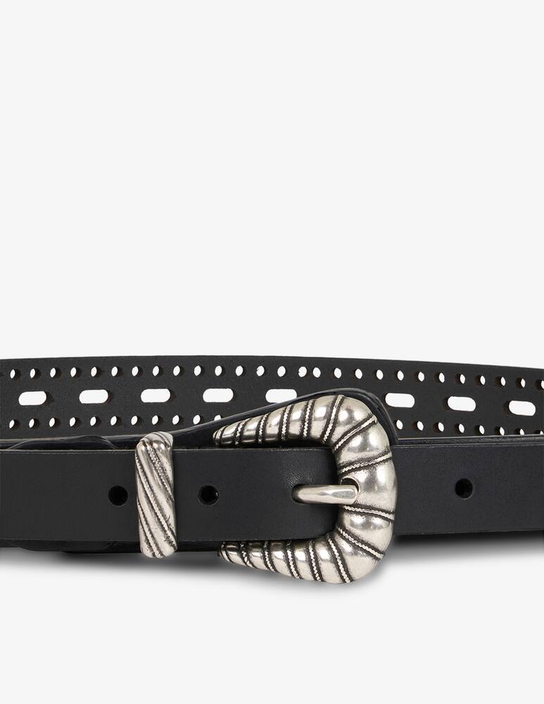 rinascente ETRO Cintura in pelle con dettagli traforati