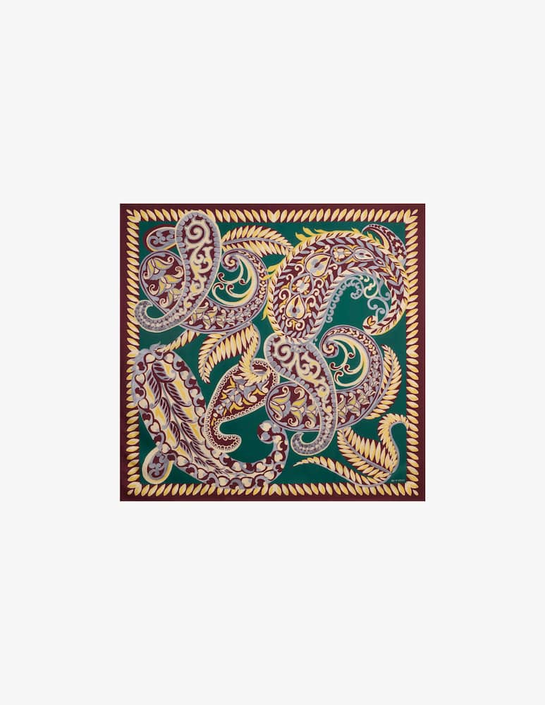 rinascente ETRO Foulard in seta paisley floreale