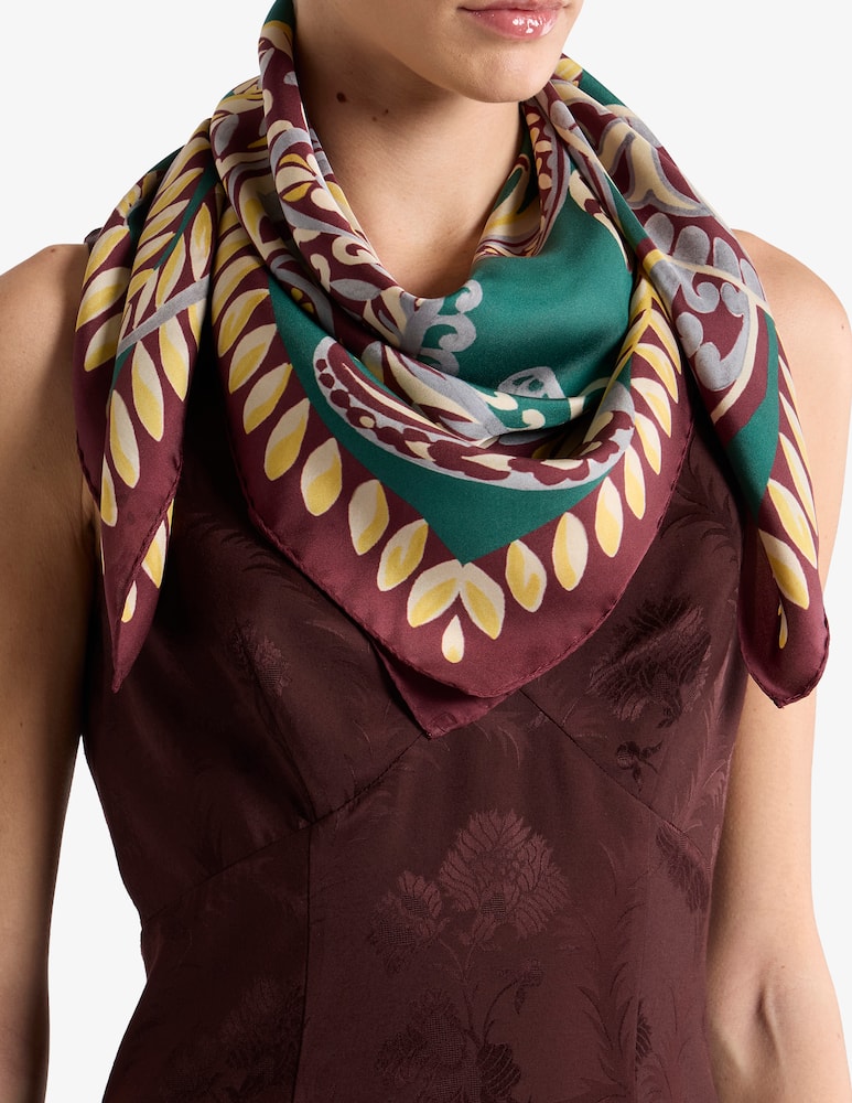 rinascente ETRO Foulard in seta paisley floreale