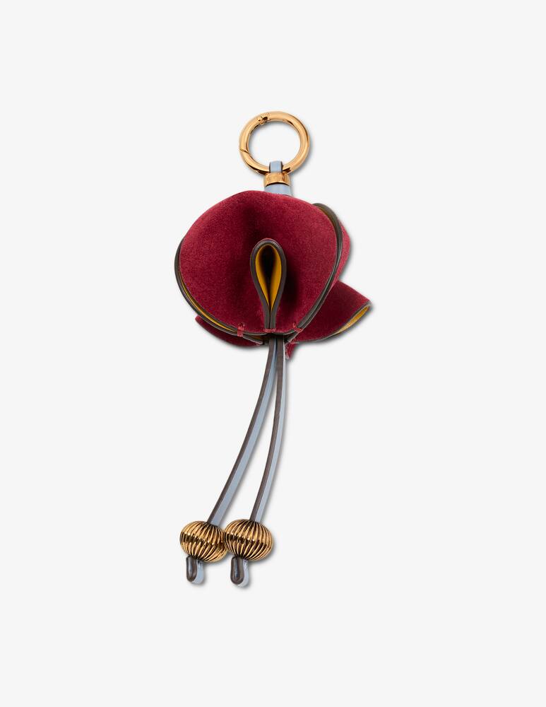 ETRO Charm con fiore in suede - immagine 1 ETRO Charm con fiore in suede - immagine 1