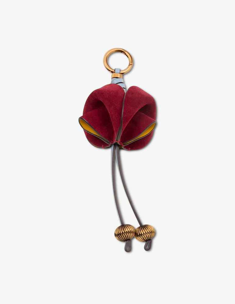 rinascente ETRO Suede flower charm