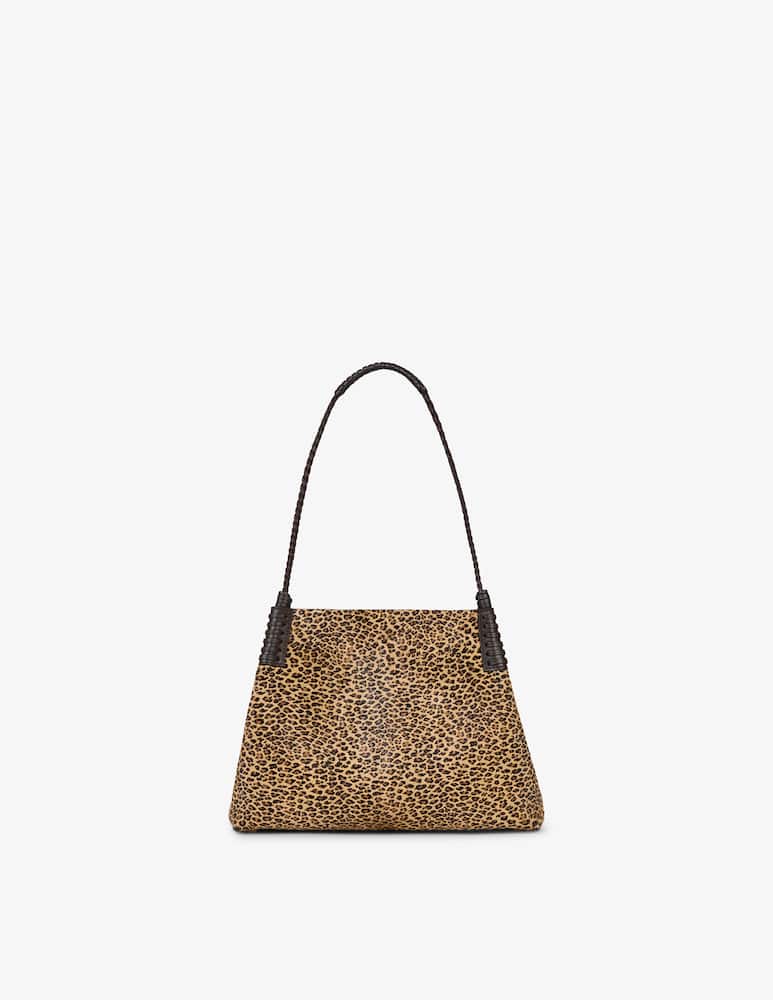 rinascente ETRO Small Libra tote bag in leather with animal print