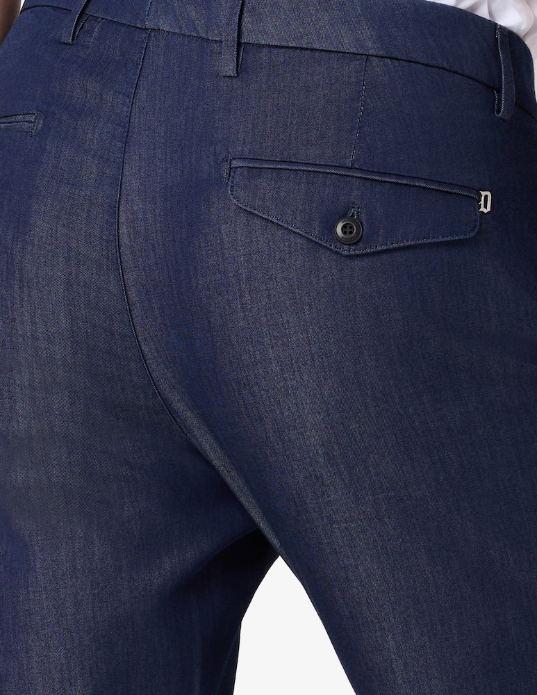 rinascente Dondup Pantaloni chino effetto denim 