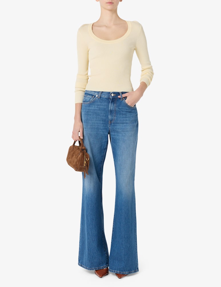 Dondup Jeans a zampa Amber - immagine 2 Dondup Jeans a zampa Amber - immagine 2