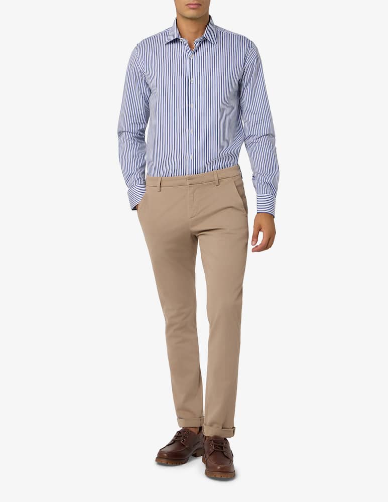 rinascente Dondup Pantaloni chino in gabardine stretch slim fit